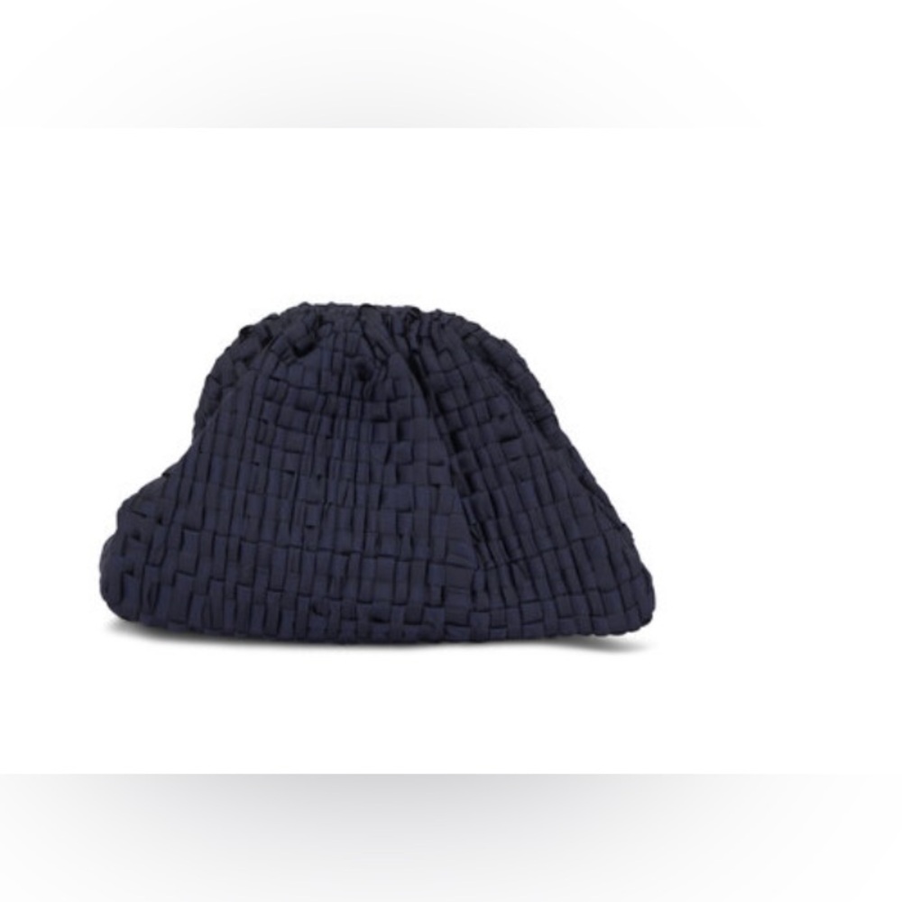 Deep Navy Maria La Rosa Woven Clutch